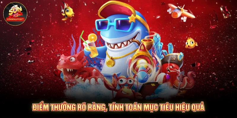 Điểm thưởng rõ ràng, tính toán mục tiêu hiệu quả